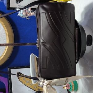 Salvatore Ferragamo Matte Leather Brown Shoulder Bag- RARE - VINTAGE 🔥